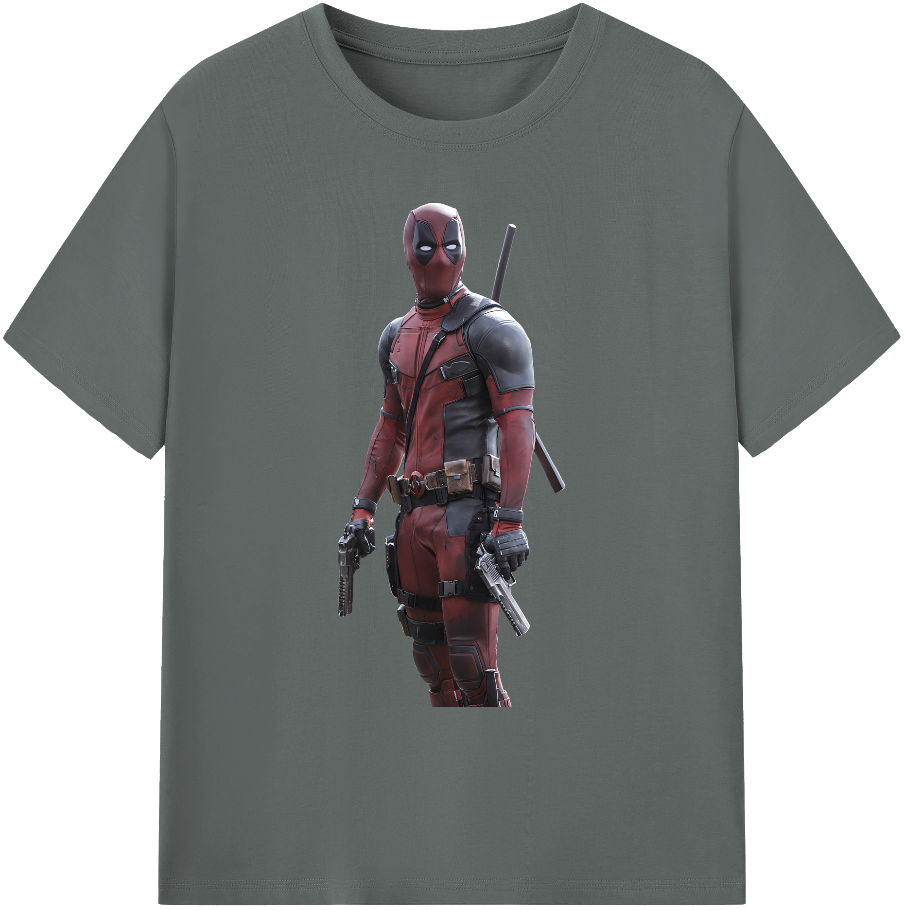 （画像用） Deadpool デッドプール 綿100％ メンズ半袖Tシャツ｜肌触りやわらか＆通気性